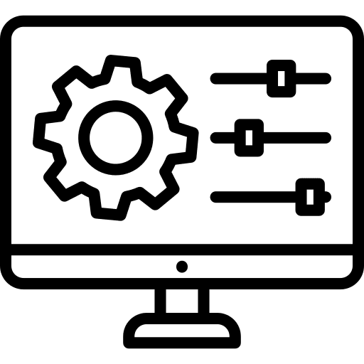 Web management website management analytics icon