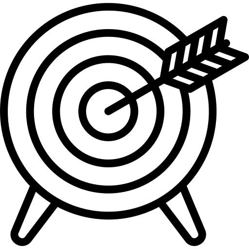 Target objectives challenge goals icon