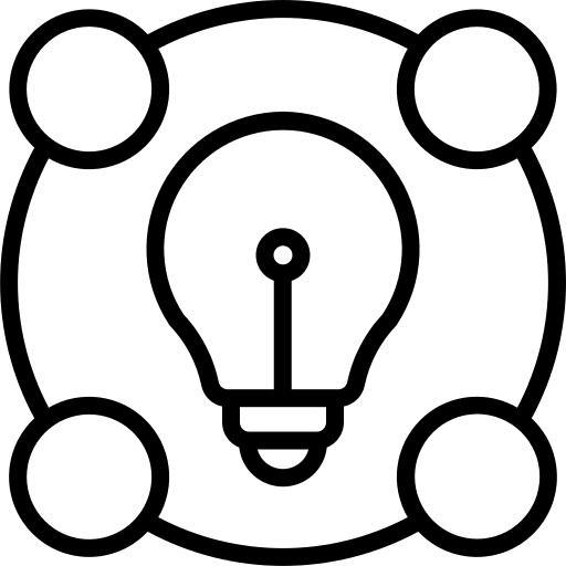 Idea good web programming light bulb icon