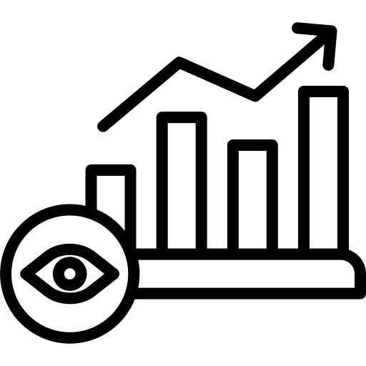 Audience business and finance analytics marketing icon