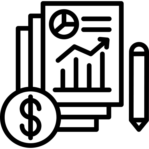 Audit marketing business and finance finance icon