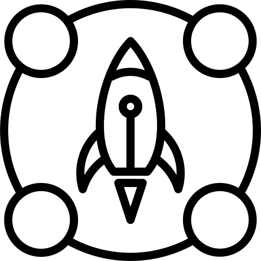 Rocket rocket ship space shuttle business and finance icon