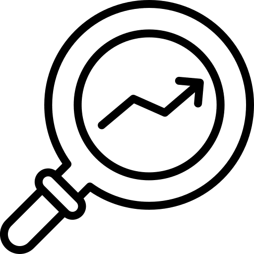 Search magnifying glass computer seo and web icon