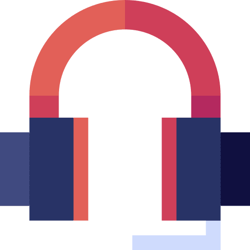 Headphones support technology telemarketer icon