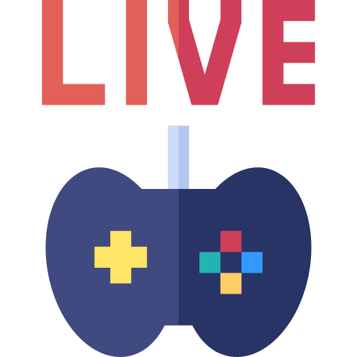 Live video game gaming live icon