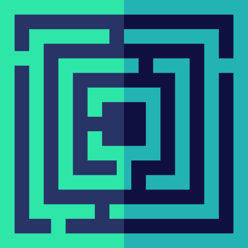 Maze maze marketing business icon Maze maze marketing business icon