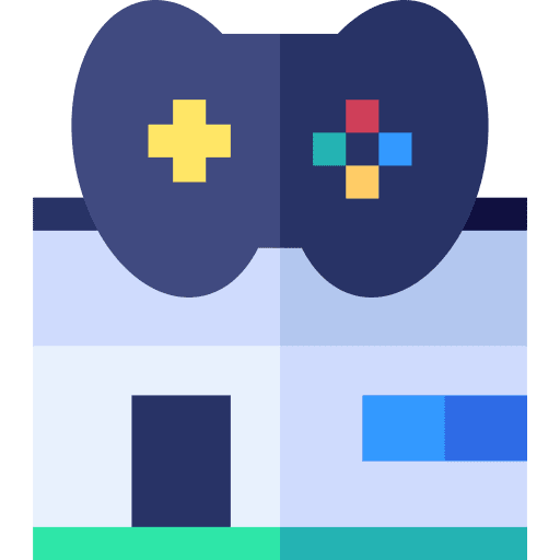 Game center game center buildings gaming icon Game center game center buildings gaming icon