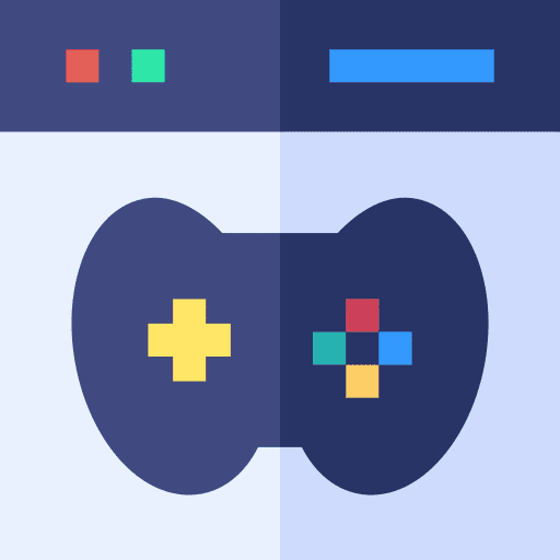 Gaming website online browser icon Gaming website online browser icon