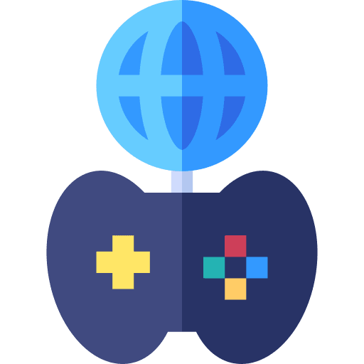 Online gaming internet video game online icon Online gaming internet video game online icon