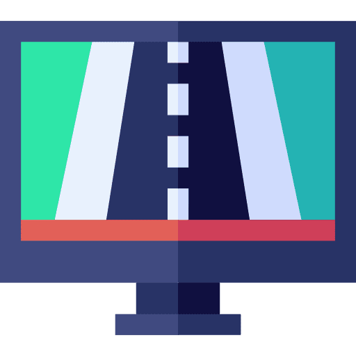 Racing transportation simulator racing icon Racing transportation simulator racing icon