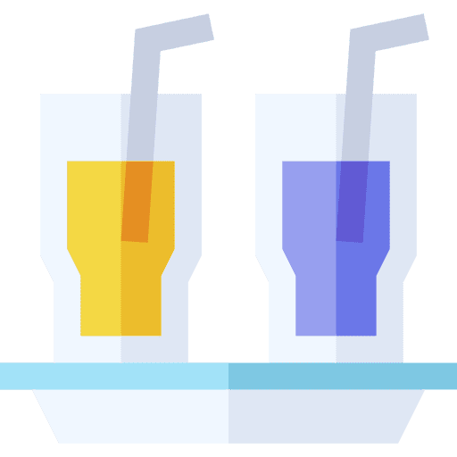 Food tray hand drink food tray icon