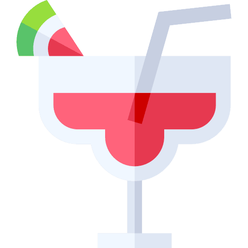 Watermelon juice cocktail alcohol drink icon
