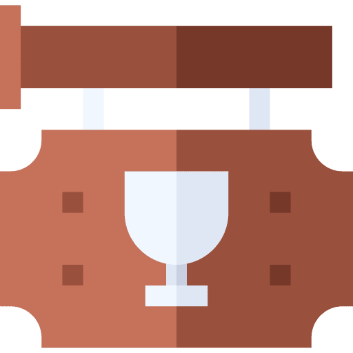 Bar signboard beverage signage icon