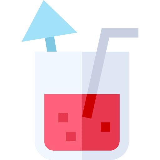 Cocktail food and restaurant drink straw icon