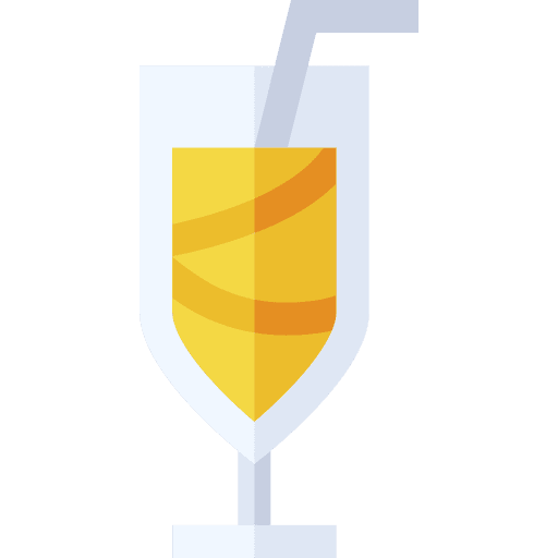 French 75 food and restaurant straw party icon