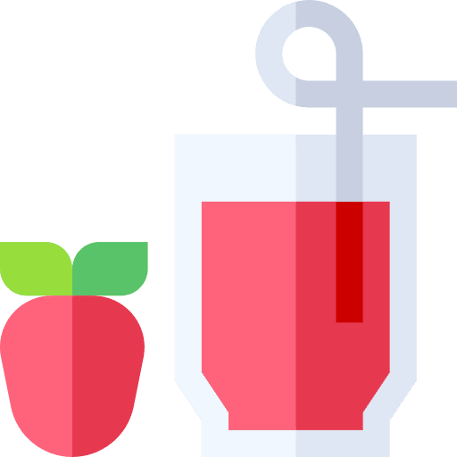 Strawberry juice food vegetarian vegan icon