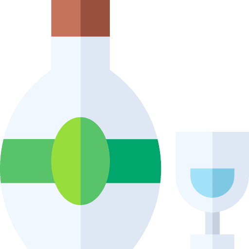 Whiskey bottle glass alcohol icon