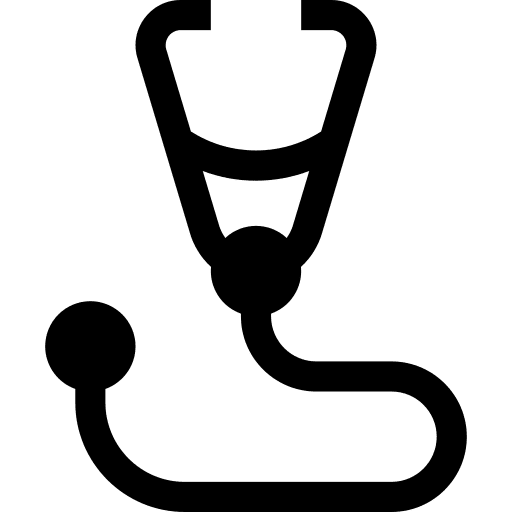 Stethoscope medical healthcare and medical health icon