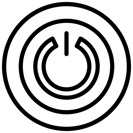 Power signs power shutdown icon