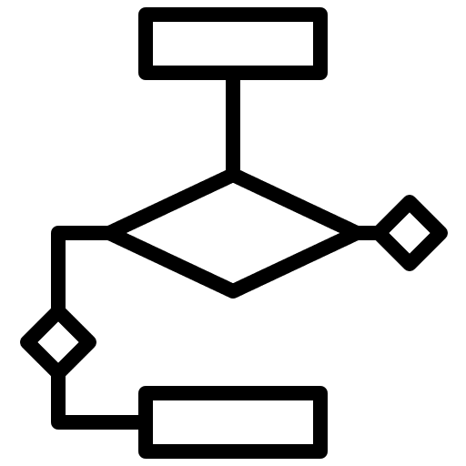 Flowchart business and finance analytics statistics icon Flowchart business and finance analytics statistics icon