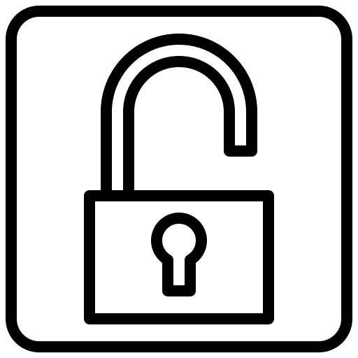 Lock file lock bar chart icon