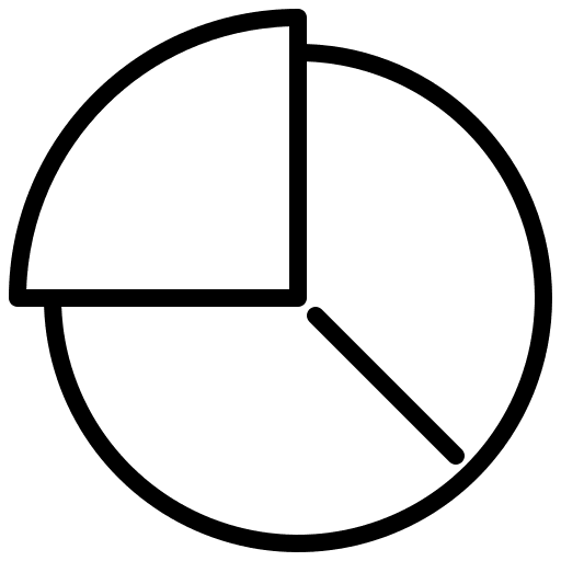 Pie chart market share statistics business and finance icon Pie chart market share statistics business and finance icon