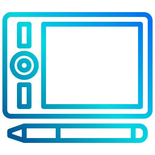 Graphic tablet edit pad computer icon Graphic tablet edit pad computer icon