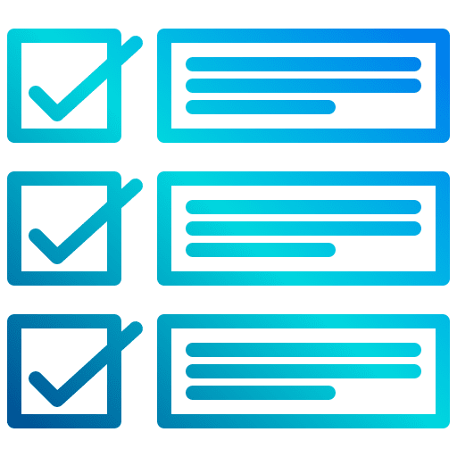 List check statistics graph icon List check statistics graph icon