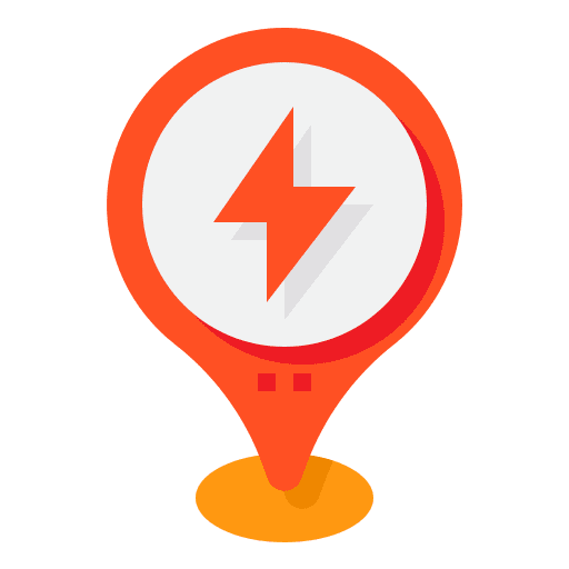Charging ev navigation charging icon