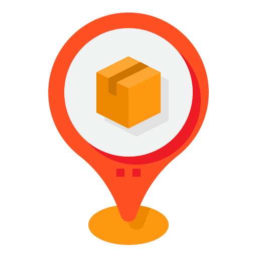 Logistic pin tracking placeholder icon