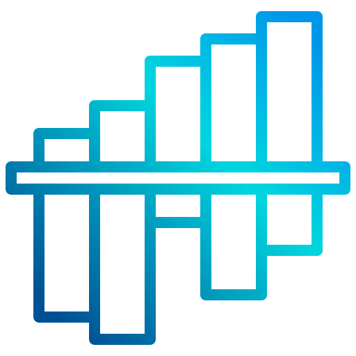 Reflection analytics graphic statistics icon Reflection analytics graphic statistics icon