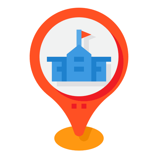 School pin placeholder school icon