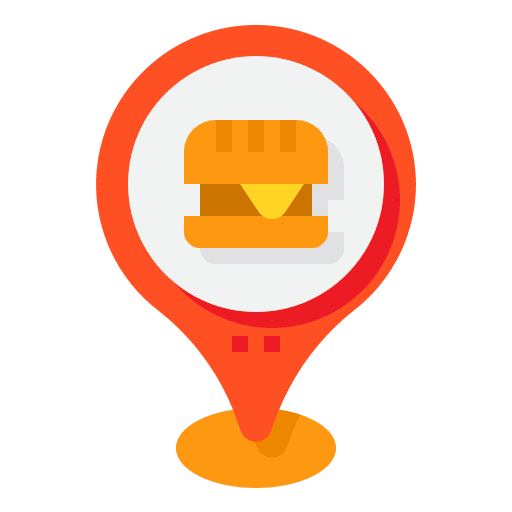 Burger navigation maps and location burger icon Burger navigation maps and location burger icon