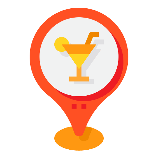 Pub drink bar pin icon Pub drink bar pin icon
