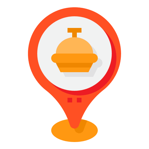 Restaurant pin maps and location food icon Restaurant pin maps and location food icon