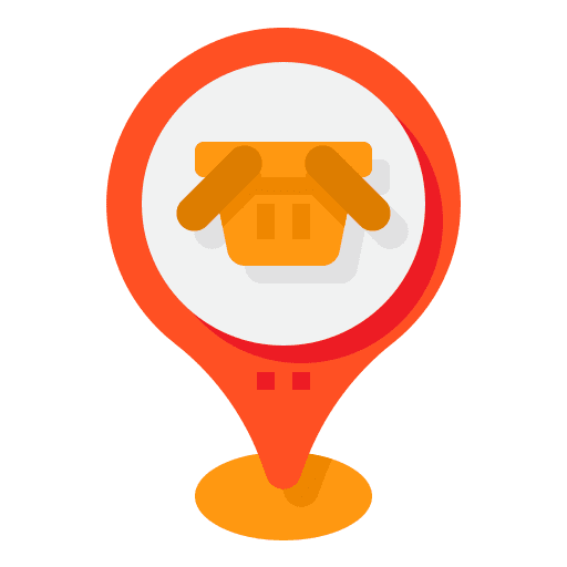 Basket maps and location basket navigation icon Basket maps and location basket navigation icon