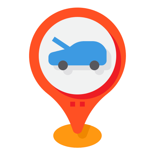 Garage car garage pin icon Garage car garage pin icon