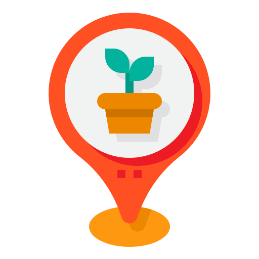 Garden farm pin maps and location icon Garden farm pin maps and location icon