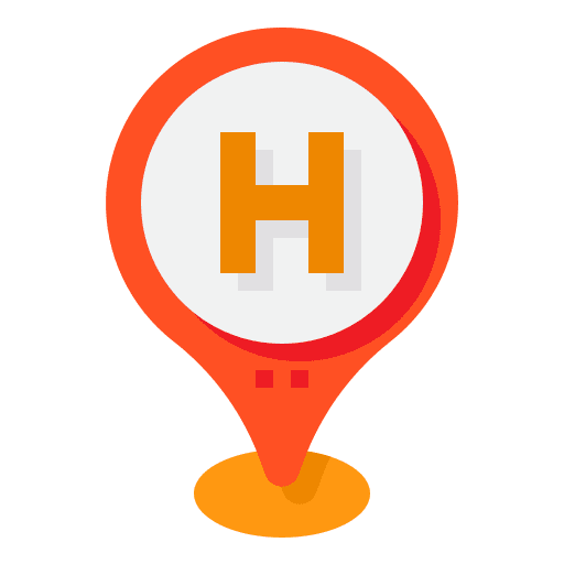 Hotel placeholder maps and location pin icon Hotel placeholder maps and location pin icon