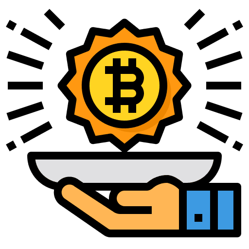 Bitcoin business currency business and finance icon