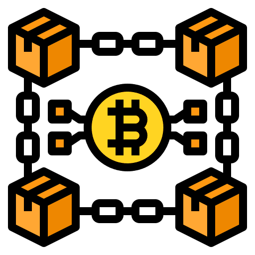 Blockchain business business and finance encrypt icon Blockchain business business and finance encrypt icon