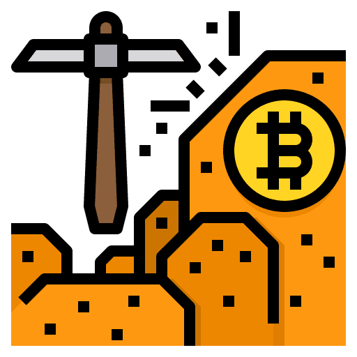 Mining banking currency mining icon Mining banking currency mining icon