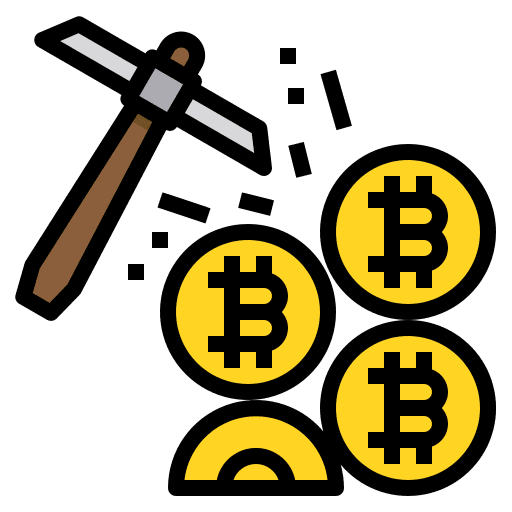 Mining mining business currency icon Mining mining business currency icon