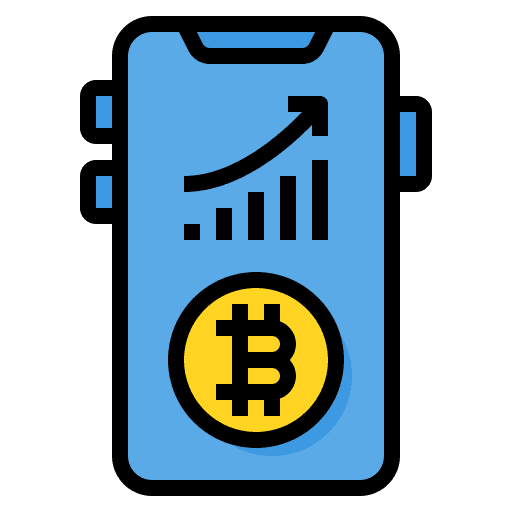 Trade banking business bitcoin icon Trade banking business bitcoin icon