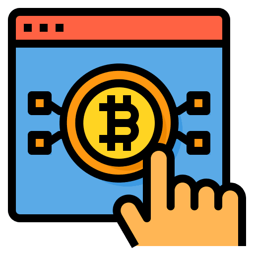 Website bitcoin website cryptocurrency icon Website bitcoin website cryptocurrency icon