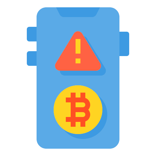 Alert cryptocurrency business and finance bitcoin icon Alert cryptocurrency business and finance bitcoin icon