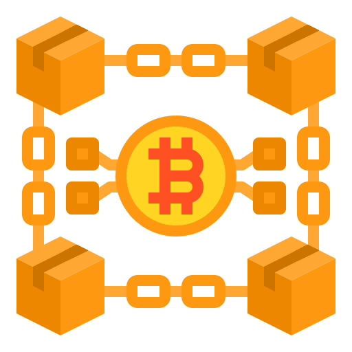 Blockchain business and finance banking blockchain icon Blockchain business and finance banking blockchain icon