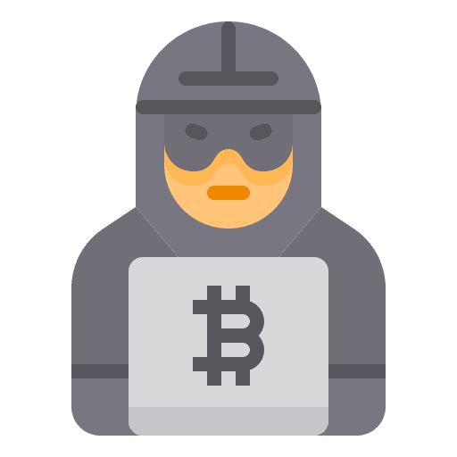 Hacker business cyber crime banking icon Hacker business cyber crime banking icon