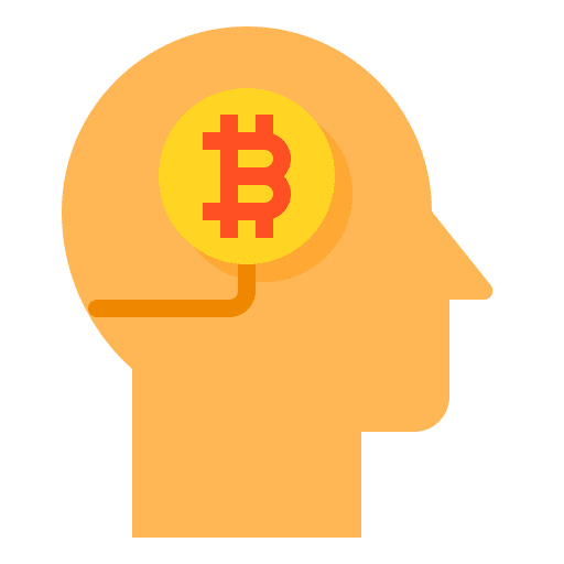 Head currency business and finance cryptocurrency icon Head currency business and finance cryptocurrency icon