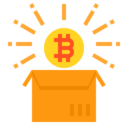 Bitcoin box bitcoin business icon Bitcoin box bitcoin business icon